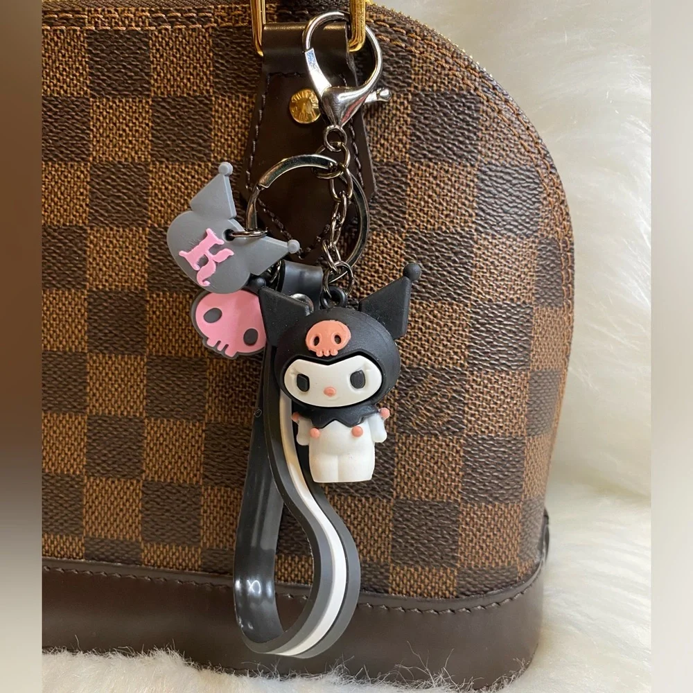 Kuromi keychain keyring bag charm
